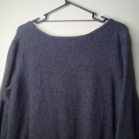 Lane Bryant Sweater Pullover 18 20 Women Long Sleeve V-Neck Gray - Picture 2 of 16